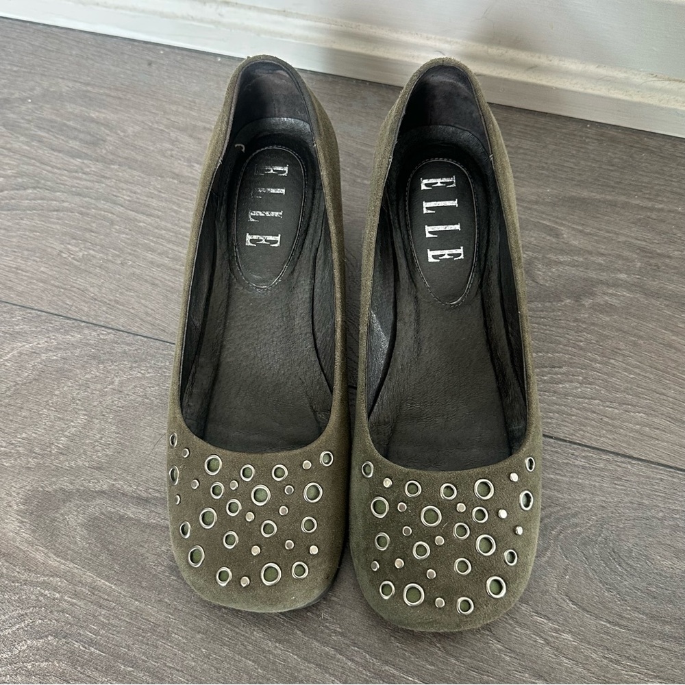 Elle Olive Green Grolet Womens Shoes